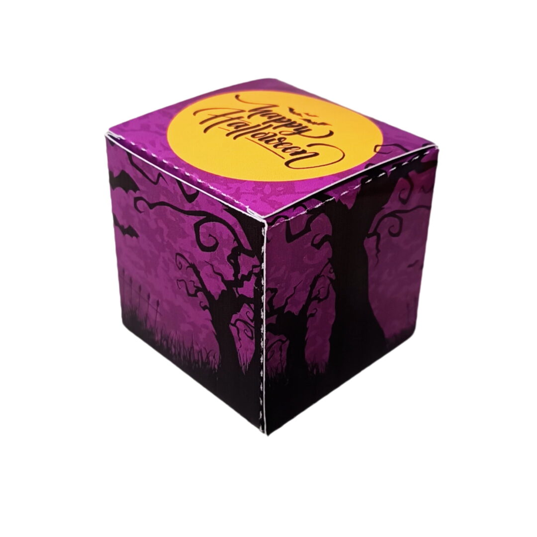 Kit 10 Caixas Quadrada para Doces de Halloween - Cemitério