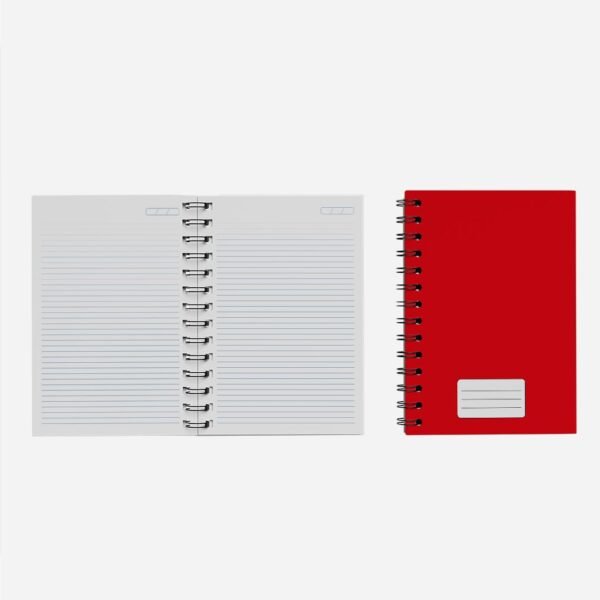 Caderno Grande 19x27 - Escolar - Capa Vermelha - Imagem 2
