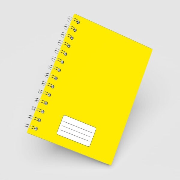Caderno Grande 19x27 - Escolar - Capa Amarela