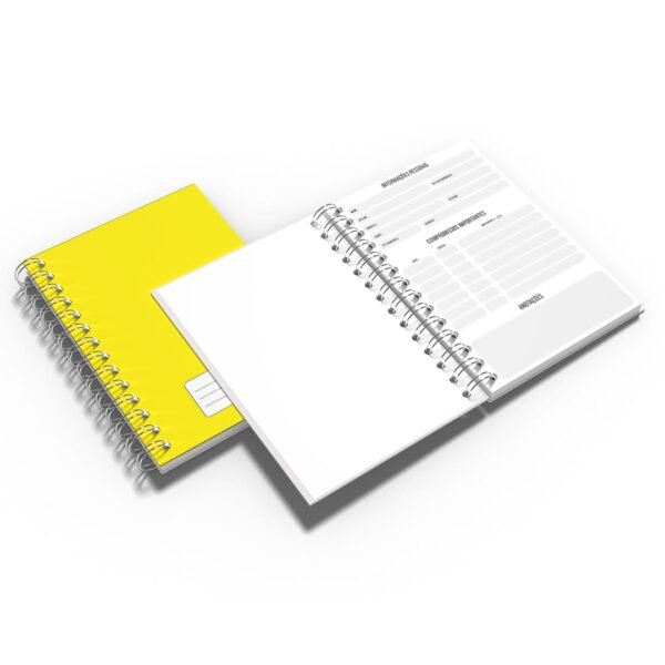 Caderno Grande 19x27 - Escolar - Capa Amarela - Imagem 3