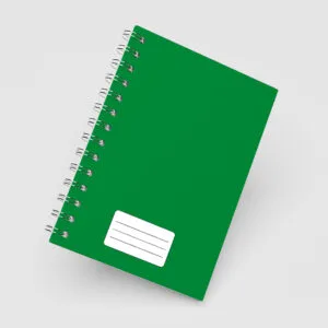 Caderno Grande 19x27 - Escolar - Capa Verde