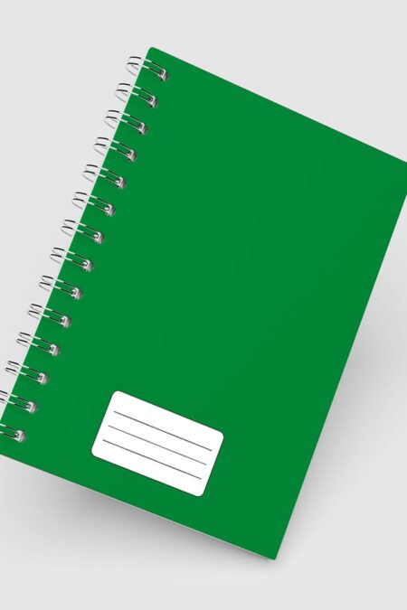 Caderno Grande 19x27 - Escolar - Capa Verde