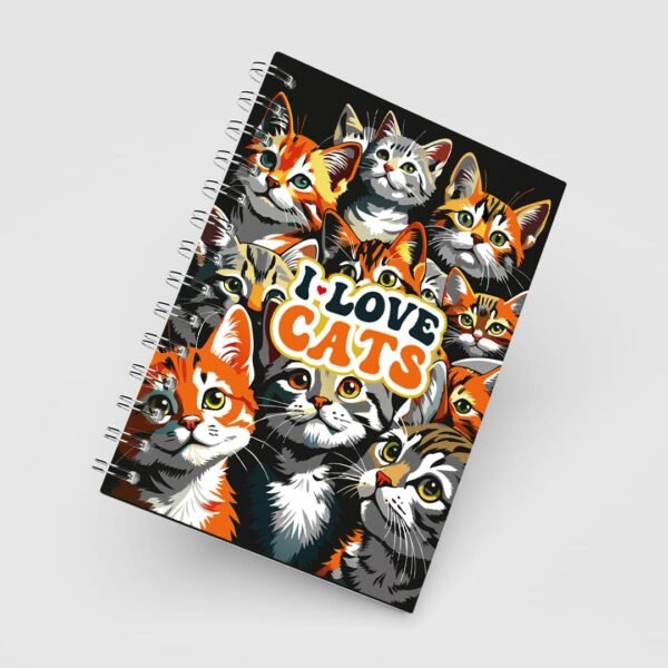 Caderno Grande 19x27 - Gatos - I Love Cats
