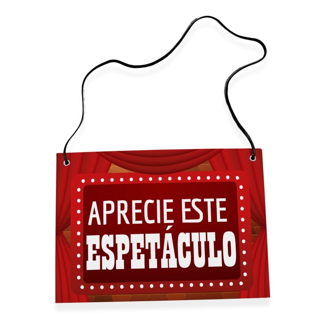 Placa Fantasia de Carnaval - Aprecie Este Espetáculo