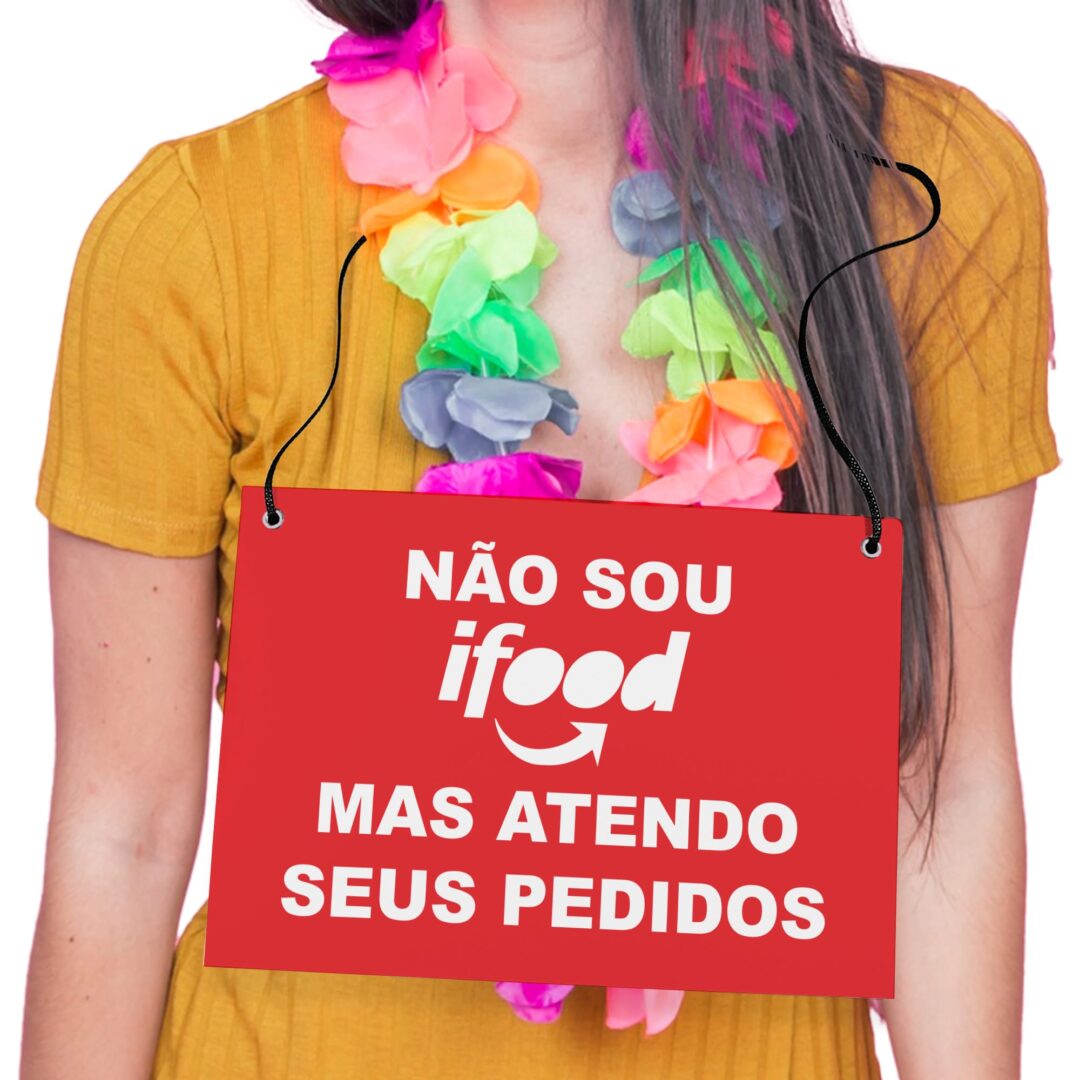 Placa Fantasia de Carnaval - Atendo Pedidos