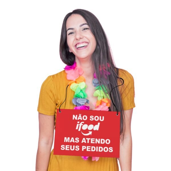 Placa Fantasia de Carnaval - Atendo Pedidos - Imagem 3
