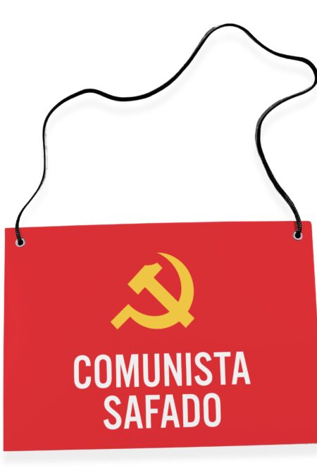 Placa Fantasia de Carnaval - Comunista Masculino