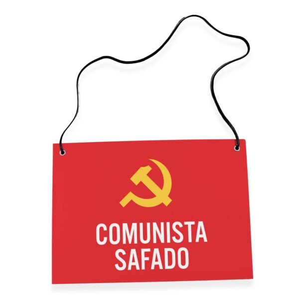 Placa Fantasia de Carnaval - Comunista Masculino