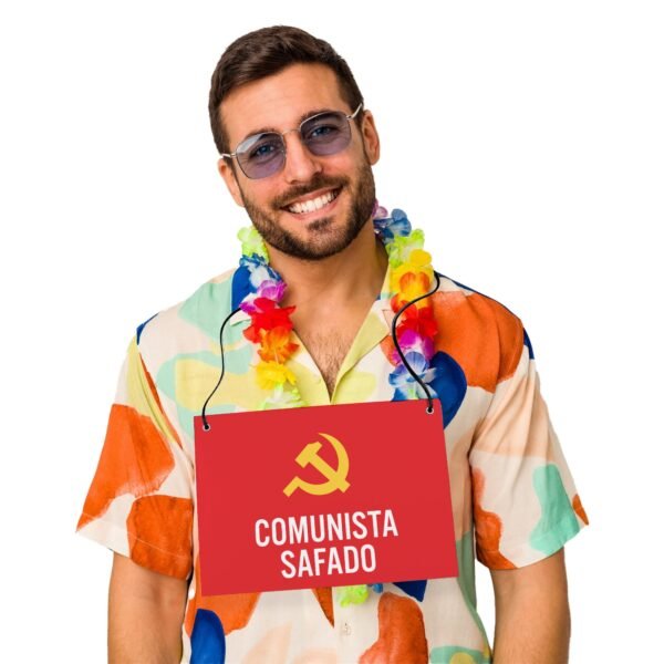 Placa Fantasia de Carnaval - Comunista Masculino - Imagem 2