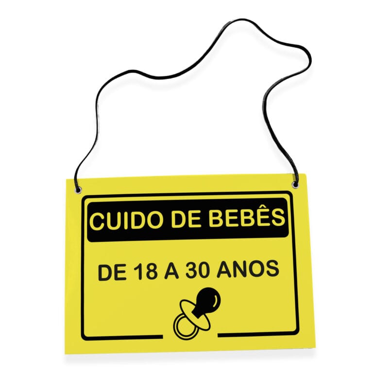 Placa Fantasia de Carnaval – Cuido de Bebês