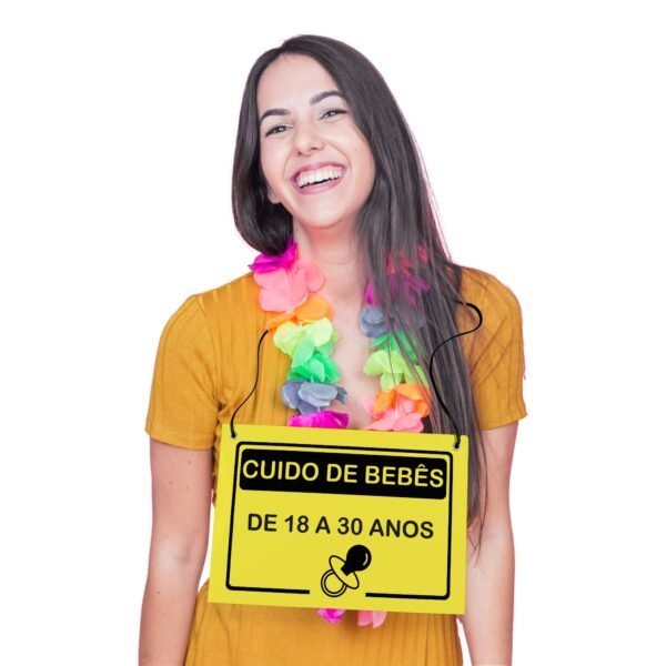 Placa Fantasia de Carnaval - Cuido de Bebês - Imagem 3