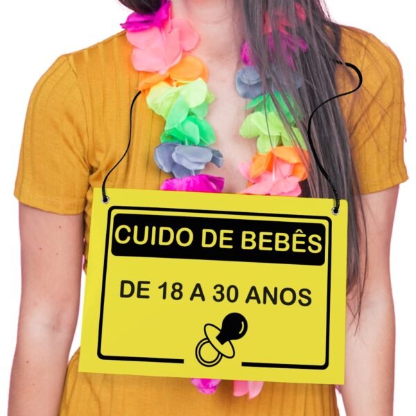 Placa Fantasia de Carnaval - Cuido de Bebês - Imagem 4