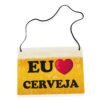 Placa Fantasia de Carnaval - Eu Amo Cerveja