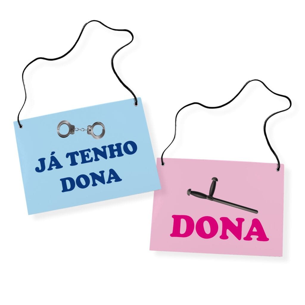 Placa Fantasia de Carnaval - Casal - Já Tenho Dona