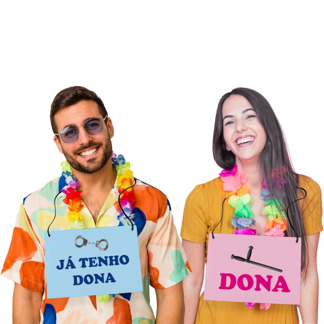 Placa Fantasia de Carnaval - Casal - Já Tenho Dona