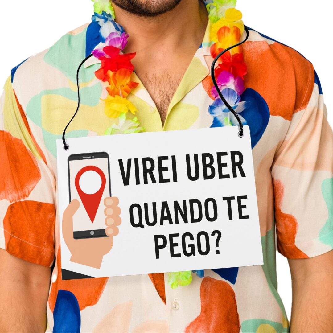 Placa Fantasia de Carnaval - Quando Te Pego