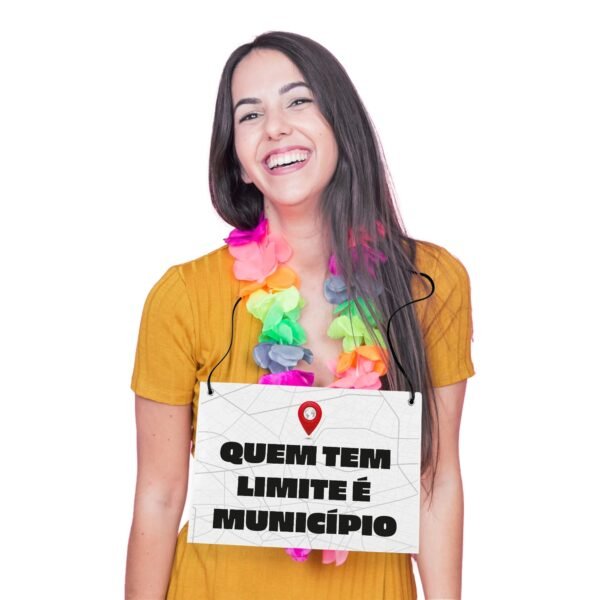 Placa Fantasia de Carnaval - Quem Tem Limite é Município - Imagem 4
