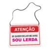 Placa Fantasia de Carnaval - Sou Lerda