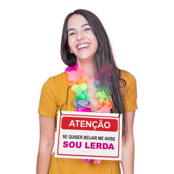 Placa Fantasia de Carnaval - Sou Lerda - Imagem 2
