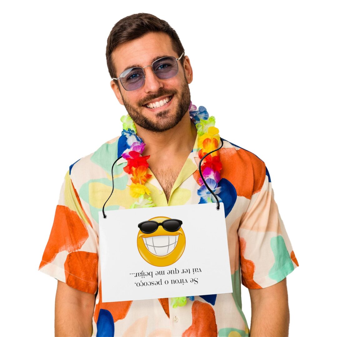 Placa Fantasia de Carnaval - Vai Ter Que Me Beijar