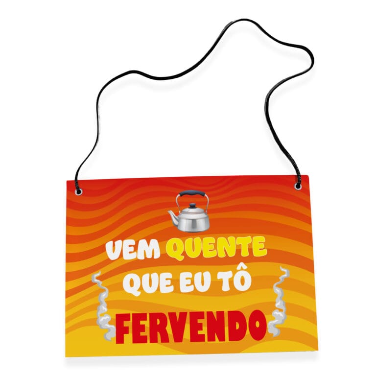 Placa Fantasia de Carnaval – Vem Quente
