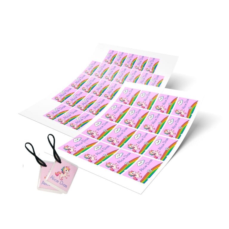 Etiquetas e Tags Escolares – Personalizada – 94 unidades