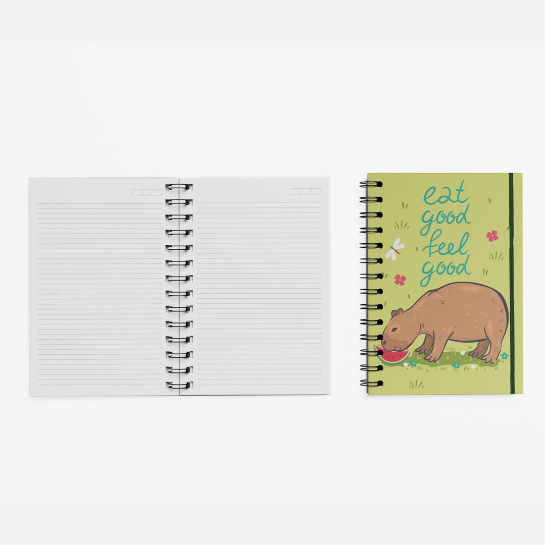 Caderno Grande 19x27 - Capivara - Feel Good