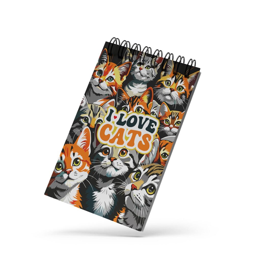 Bloco de Notas 10x15cm - Gatos - I Love Cats