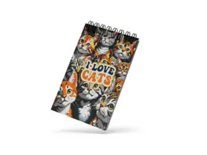 Bloco de Notas 10x15cm - Gatos - I Love Cats
