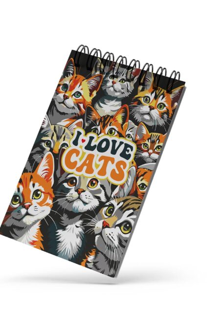 Bloco de Notas 10x15cm - Gatos - I Love Cats