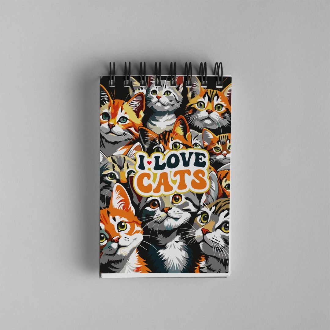 Bloco de Notas 10x15cm - Gatos - I Love Cats