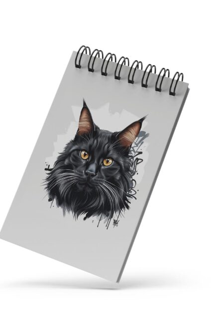 Bloco de Notas 10x15cm - Gatos - Grafiti Gato Preto