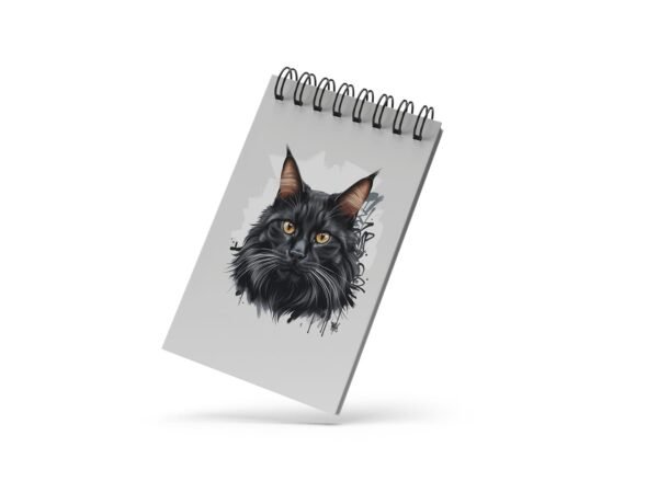 Bloco de Notas 10x15cm - Gatos - Grafiti Gato Preto