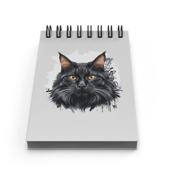 Bloco de Notas 10x15cm - Gatos - Grafiti Gato Preto - Imagem 2