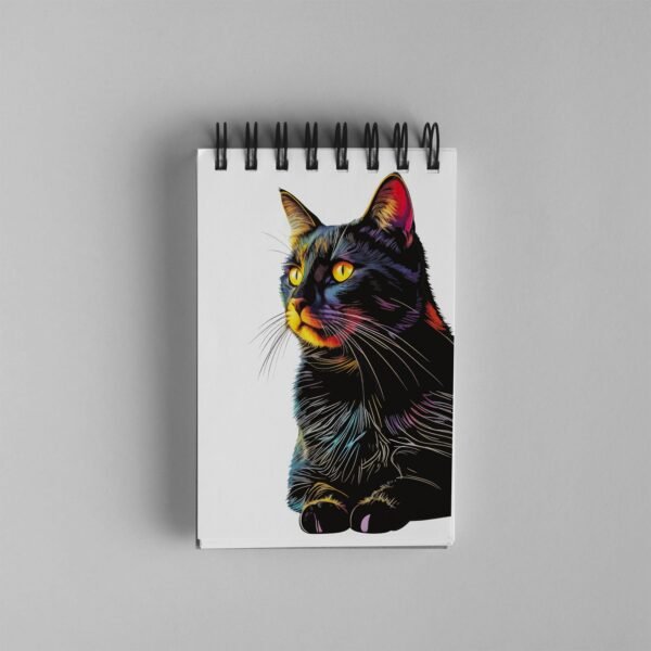 Bloco de Notas 10x15cm - Gatos - Gato Preto - Imagem 3