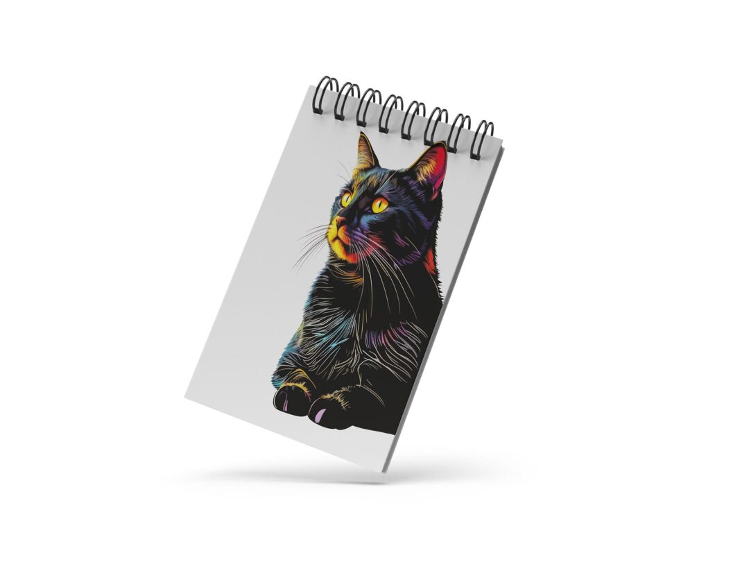 Bloco de Notas 10x15cm - Gatos - Gato Preto