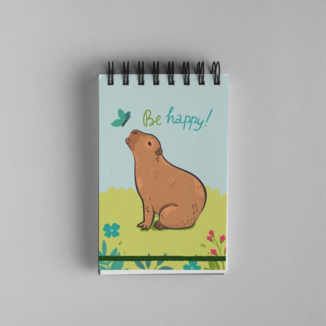 Bloco de Notas 10x15cm - Capivara - Be Happy