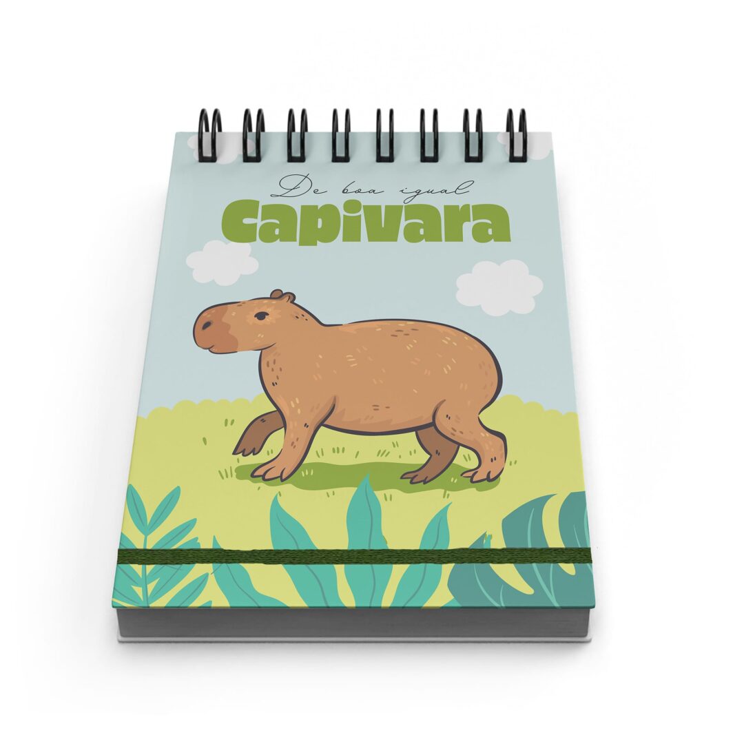 Bloco de Notas 10x15cm - Capivara - De Boa Igual Capivara