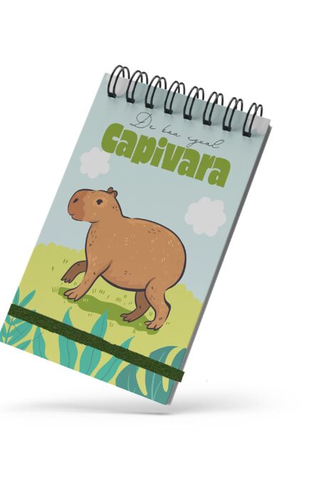 Bloco de Notas 10x15cm - Capivara - De Boa Igual Capivara