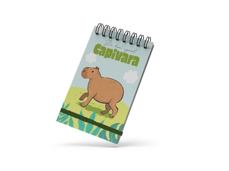 Bloco de Notas 10x15cm – Capivara – De Boa Igual Capivara