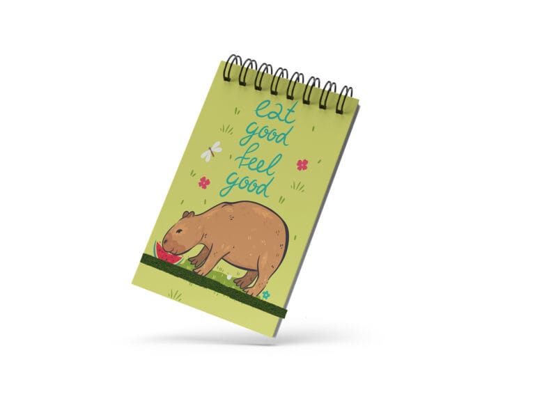 Bloco de Notas 10x15cm – Capivara – Feel Good