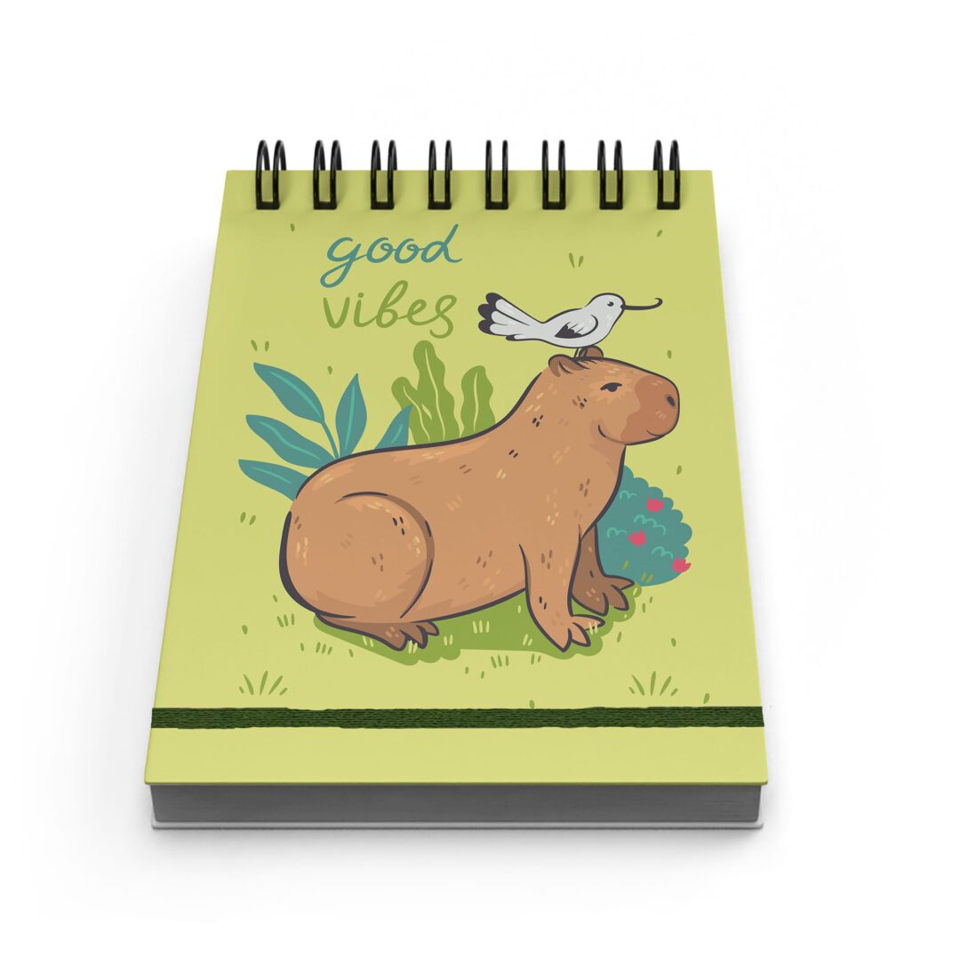 Bloco de Notas 10x15cm - Capivara - Good Vibes