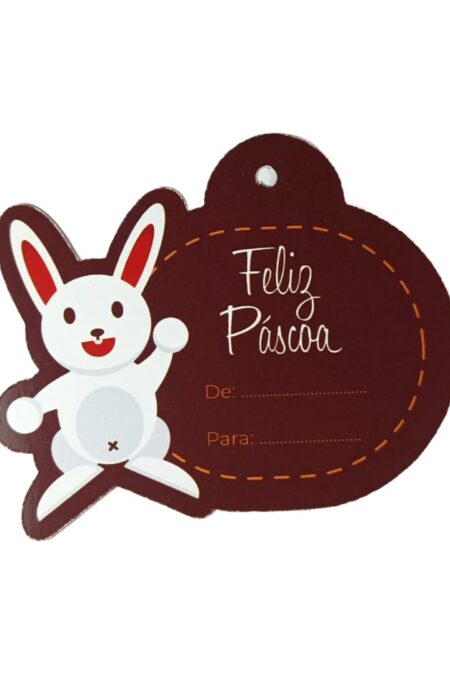 Kit 96 Tags Para Ovos - Feliz Páscoa - Coelhinho