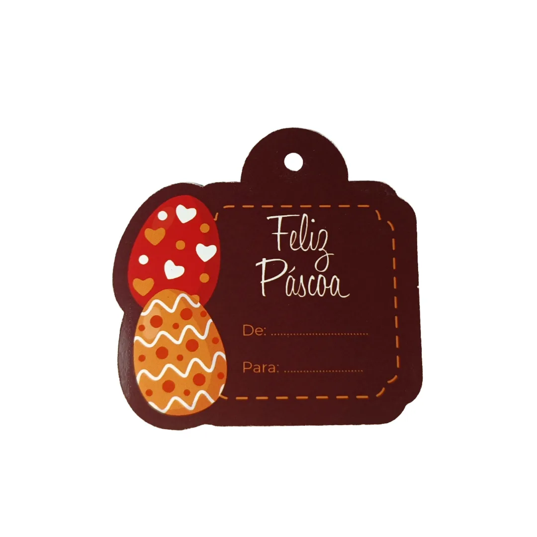 Kit 96 Tags Para Ovos - Feliz Páscoa - Ovo de Páscoa