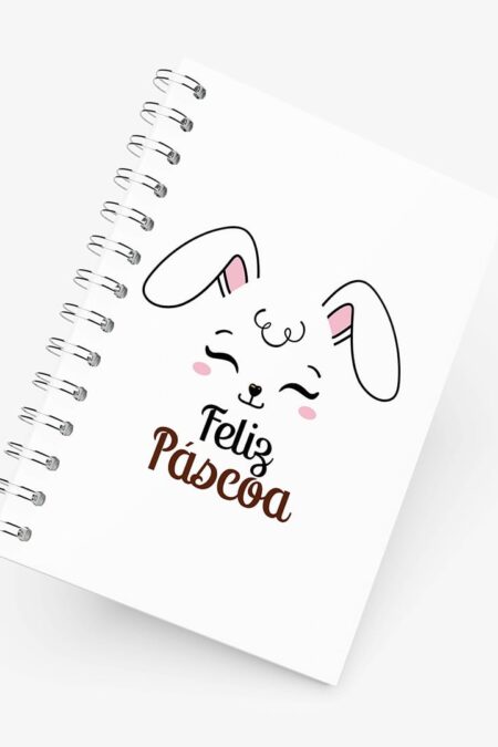 Caderno Grande 19x27 - Páscoa - Coelhinho Branco