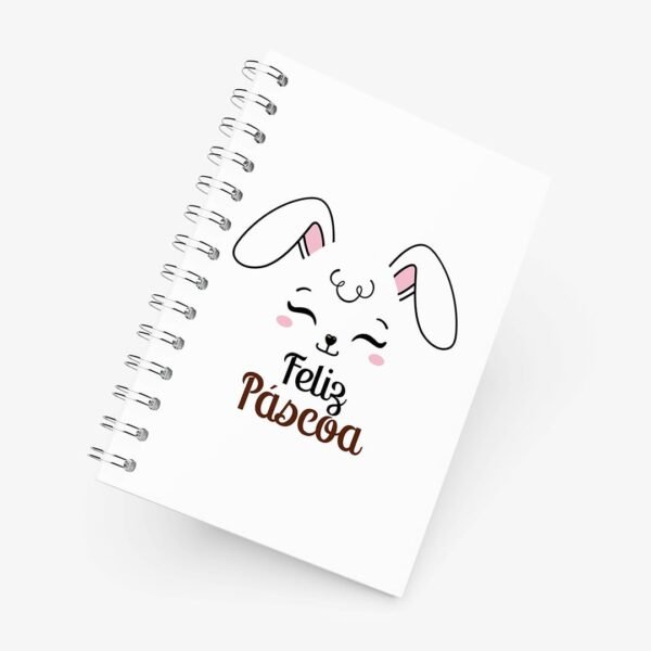 Caderno Grande 19x27 - Páscoa - Coelhinho Branco