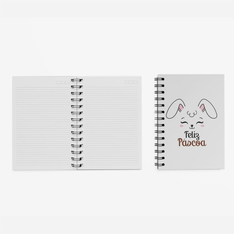 Caderno Grande 19×27 – Páscoa – Coelhinho Branco