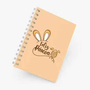 Caderno Grande 19x27 - Páscoa - Feliz Páscoa - Amarelo