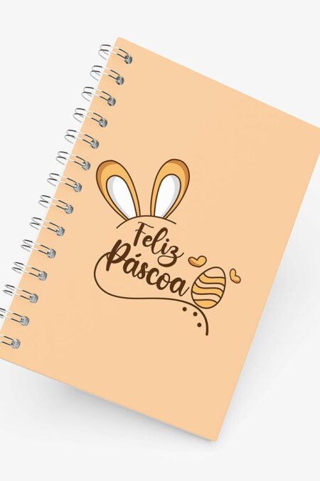 Caderno Grande 19x27 - Páscoa - Feliz Páscoa - Amarelo