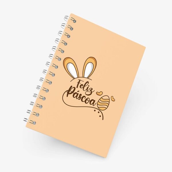 Caderno Grande 19x27 - Páscoa - Feliz Páscoa - Amarelo